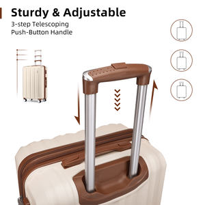 Легкий расширяемый комплект багажа - 4 чемодана на колесиках (18/20/24/28) + 2 дорожные сумки, унисекс дизайн для семейных поездок - Product Image 3