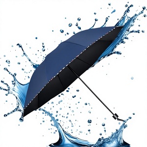 Paraguas Plegable Manual para Hombre, Regalo Empresarial, Protección Solar de Tres Pliegues, Logotipo Impreso, Venta al Por Mayor - Product Image 1