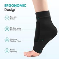Protège-tibias et protège-talons en gel pour patinage sur glace et hockey, avec protection malleolaire et anti-frottement pour la cheville et le tendon d'Achille, pour bottes hautes