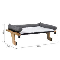 Hamac de fenêtre pour chat avec ventouses robustes et durables – Lit de sécurité pour chatons
