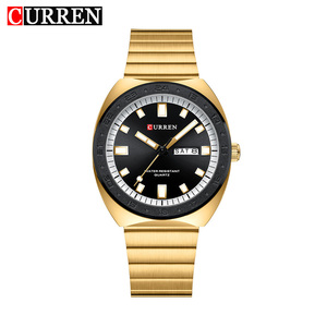 Montre Homme de Luxe CURREN 8473 en Alliage avec Double Affichage du Calendrier, Mouvement à Quartz, Étanche, Bracelet en Acier Inoxydable, Style Affaires Rétro - Product Image 1