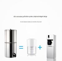 Filtre à eau par gravité à membrane céramique, purificateur d'eau en acier inoxydable, seau filtrant pour la consommation directe à domicile, filtre d'urgence en cas de catastrophe