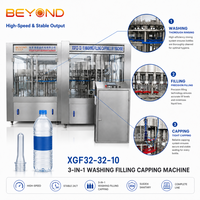 Ligne de production d'eau pure et minérale en bouteille, entièrement automatique, 3 en 1, mini, pour petites entreprises, remplissage et conditionnement