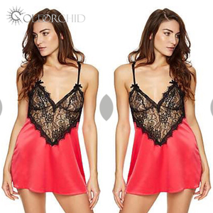 All'ingrosso <span class=keywords><strong>Sexy</strong></span> Nighty per la luna di miele Lingerie <span class=keywords><strong>Sexy</strong></span> donne in <span class=keywords><strong>pizzo</strong></span> sottile lavorato a maglia in acrilico abiti - Product Image 1
