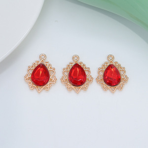 Colgante de piedras preciosas exóticas que conserva el color electroforético de aleación qixian con collar de horquilla simple pequeño de alto grado - Product Image 4