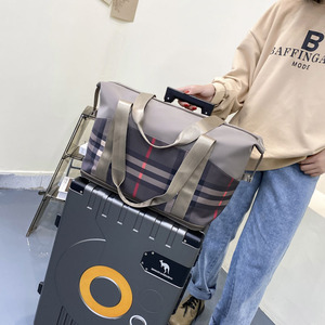 Große Kapazität schwere Baumwolle Canvas Reisetaschen Fitness studio Frauen Sport Reisetasche - Product Image 6