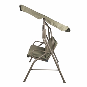 Balançoire de jardin 3 places avec toit vert 170x110x160 - Product Image 3