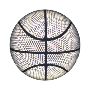 Pu arc-en-ciel extérieur holographique lueur <span class=keywords><strong>basket</strong></span>-ball éclairer la caméra dans le noir Logo personnalisé <span class=keywords><strong>basket</strong></span>-ball réfléchissant - Product Image 4