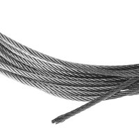 Câble en acier 7x7 / 7x19 1x19 1/8\" 1/4\" 5/32\" 3/16\" 250FT pour garde-corps
