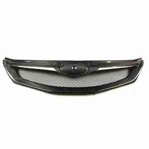 Pour Impreza WRX STi 2009 2010 2011, calandre avant en fibre de carbone véritable, kit de grille de capot supérieur pour admission d'air - Product Image 3