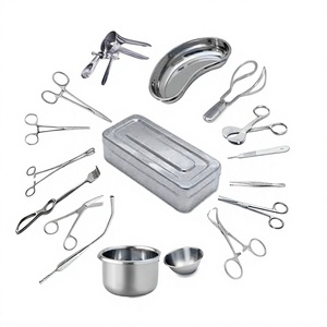 Ensemble d'instruments chirurgicaux gynécologiques en acier inoxydable, kit d'examen obstétrical et gynécologique, boîte d'instruments médicaux BY DADDY D PRO CE - Product Image 1
