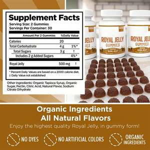 Caramelle Gommose alla Pappa Reale OEM ODM, Supporto per la Salute della Pelle, Superalimenti Naturali, Caramelle al Miele e Pappa Reale - Product Image 5