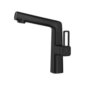 Robinet de <span class=keywords><strong>lavabo</strong></span> à levier blanc laiteux chaud et froid en gros, robinet de salle de bain avec fonction de levage, robinet de <span class=keywords><strong>lavabo</strong></span> en fonte de fer - Product Image 1