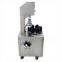 Machine de capsulage automatique pneumatique pour bouteilles et bocaux en verre avec couvercles métalliques, scelleuse à vis sous vide, modèle 304