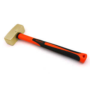 WEDO BAM ATEX FM Certifié, <span class=keywords><strong>marteau</strong></span> <span class=keywords><strong>de</strong></span> démolition en bronze d'aluminium <span class=keywords><strong>de</strong></span> qualité industrielle, anti-étincelles, type allemand, <span class=keywords><strong>manche</strong></span> en <span class=keywords><strong>bois</strong></span> (Plastique OEM) - Product Image 2