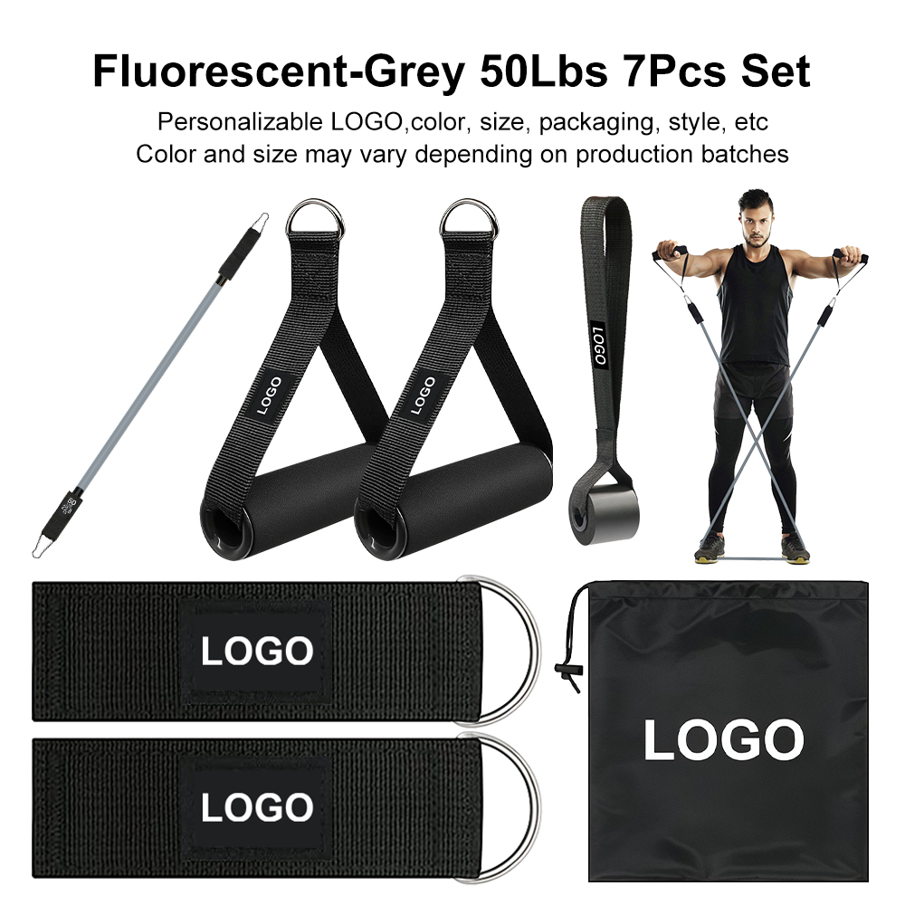Juego de 7 piezas gris fluorescente de 50 libras