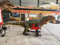 Dinosaure animatronique hautement réaliste, modèle de dinosaure électrique mobile pour exposition en parc à thème ou zoo