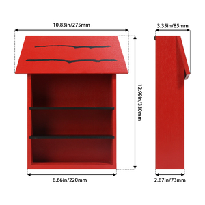 All'aperto nessun assemblaggio richiedeva una grande natura in legno prodotti per uccelli a doppia camera casa per pipistrelli cedro - Product Image 2