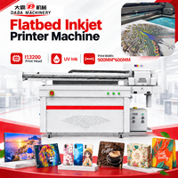 Hoge snelheid UV vlakbedprinter multifunctionele 9060 digitale inkjetprinter voor glas, hout, acryl en metaal