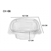 Conteneur alimentaire en plastique transparent personnalisé de 4, 6, 16, 24, 32 oz, boîte à clapet articulée pour micro-légumes et herbes