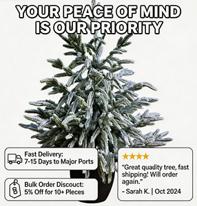 Sapin de Noël floqué de haute qualité de 60 cm <span class=keywords><strong>en</strong></span> <span class=keywords><strong>pot</strong></span> |   Sapin de Noël compact personnalisé pour la décoration de comptoir de Noël à la maison - Product Image 6