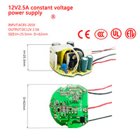 Convertisseur ca à cc 12V 0.5A 1A 1.5A 2A 2.5A 3A 5A carte PCB module d'alimentation à découpage certifié 4