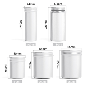 High End Silver Aluminum <b>Bottle</b> for Vitamin Supplement Capsule Packaging with Airtight Seal Cap - Product Image 3