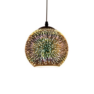 3D sfera di vetro ha condotto la luce del pendente per la casa postmoderno creativo caldo bianco <span class=keywords><strong>lampadario</strong></span> decorativo per il ristorante bar negozio di abbigliamento - Product Image 5