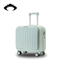 Valises de petit avion de luxe de 20 pouces Ensembles de bagages avec chargeur USB Porte-gobelet Logo personnalisé Cosmétiques Fermeture à glissière Vente en gros
