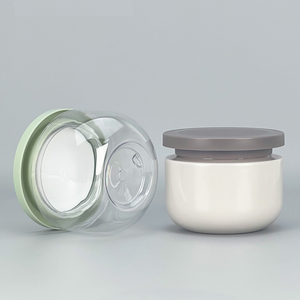 Oferta Especial Envase Cosmético de Plástico PET Verde de Boca Ancha de 250ml 8oz para Exfoliante Corporal, Crema de <span class=keywords><strong>Mantequilla</strong></span> y Manteca de Karité - Product Image 2