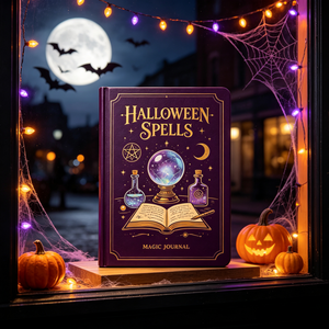 Carnet de notes personnalisé en PU sur le thème des sorts d'Halloween, format A5, avec logo personnalisé, cadeau gothique, journal intime - Product Image 4