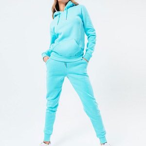 ชุดวอร์มผ้าฝ้ายฟลีซ 100% สำหรับผู้หญิง ราคาถูก ชุดลำลองสำหรับผู้หญิง เหมาะสำหรับกิจกรรมกลางแจ้ง - Product Image 1