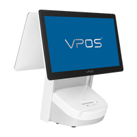 Sistema de punto de venta Vpos T12, caja registradora de software y hardware Pos con sistemas de pago Pos de 15,6 pulgadas para tiendas minoristas