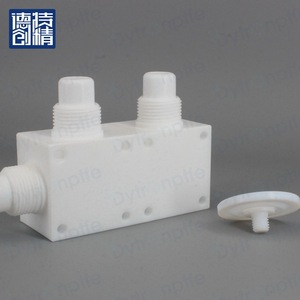 Dechuang <b>PTFE</b> Valve Body Custom Size High Purity Metal Free Semiconductor Use - Product Image 1