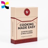 Jeu de cartes à jouer personnalisées avec recettes, cartes de cuisine motivantes, cartes à jouer personnalisées avec boîte