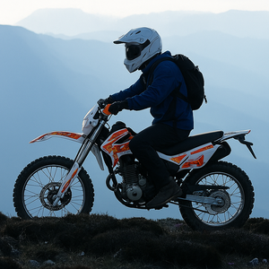 <span class=keywords><strong>Moto</strong></span> Cross Tout-Terrain 250 cm³ Haute Performance à Refroidissement Liquide, Moteur <span class=keywords><strong>4</strong></span> <span class=keywords><strong>Temps</strong></span> à Essence pour Adulte - Product Image 4
