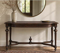 Meuble d'entrée en bois massif style campagnard américain, table d'appoint vintage pour canapé, rangement, fabricant direct, grande quantité