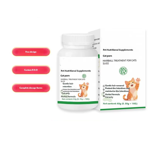 Tabletas Masticables Nutricionales para Gatos y Perros, 0.35g, Acción Prolongada, Absorción Rápida, Apoyo Inmunológico con Psyllium, para Todas las Razas - Product Image 1