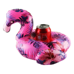 Portavasos Inflable para Piscina con Forma de Flamenco, Cisne, Tiburón, Ballena y Pegaso, Accesorio de PVC para Uso en Interiores y Exteriores - Product Image 4
