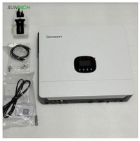 Offre Spéciale système d'alimentation solaire Growatt 6000ES Plus 6 KW système de panneaux d'énergie solaire type N bifacial