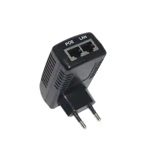 Adaptador de corriente CCTV Ethernet de 48V, 24V, 12 voltios para cámara IP, teléfonos IP, 0.5A, 1A, 2A, 24W, inyector IEEE 802.3af POE