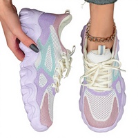 Chaussures de course tendance à lacets pour hommes et femmes, style étudiant, semelle souple, haute élasticité, semelle épaisse et confortable