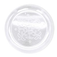 Assiettes de fête en plastique transparent de 9 pouces, assiettes rondes rigides en cristal, élégantes assiettes à dîner pour la restauration, les mariages