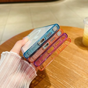Custodia per telefono <span class=keywords><strong>trasparente</strong></span> a due colori con gradiente magnetico per <span class=keywords><strong>Samsung</strong></span> S20 <span class=keywords><strong>S21</strong></span> S22 S23 S24 S25 Note20 ultra A05 A15 A55 M35 F35 <span class=keywords><strong>cover</strong></span> - Product Image 5