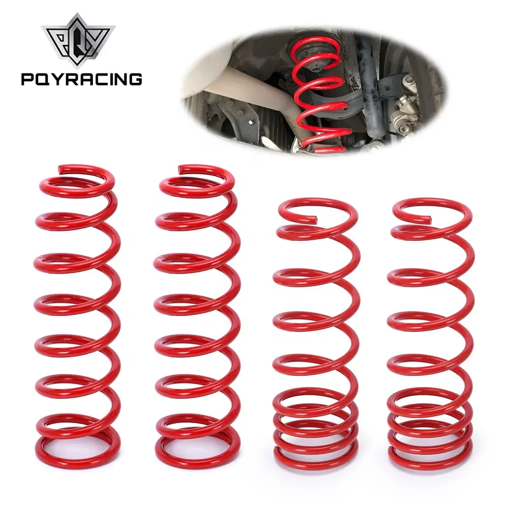 4Pcs Red Coilover Coil Lowering Springs Kit For 88-00 Honda Civic EF EG EK EK3 PQY-TH10R