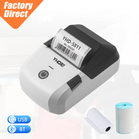 Imprimante thermique sans fil USB BT 58 mm YHD-5811 pour reçus et étiquettes de codes-barres, idéale pour les factures de taxi, la vente de billets, les étiquettes de prix