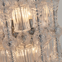 Nouveau verre Table lumières moderne chrome blanc couleur luxe Art Villa Table basse lampe en verre classique lampe Base à la main verre