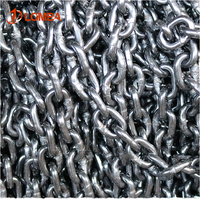 Cadena de Elevación de Carga Pesada de Acero Inoxidable Endurecido, Forjada, Grado de Resistencia 80, Acero Aleado Soldado, Cadena de Arrastre con Acabado de Zinc