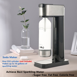 Appareil de distribution de <span class=keywords><strong>soda</strong></span> en acier inoxydable, générateur automatique d'eau pétillante, utilisation facile, rotation rapide, bouteille PET de 33,81 oz, CO2 - Product Image 4