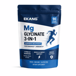Cápsulas Deportivas Veganas 3 en 1 con Glicinato de Marca Privada, 90 Unidades, Sin GMO, Sin Gluten, Suplemento Dietético para el Apoyo Inmunológico - Product Image 1